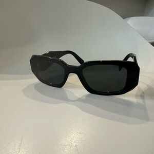 Prada Black Geometric Sunglasses